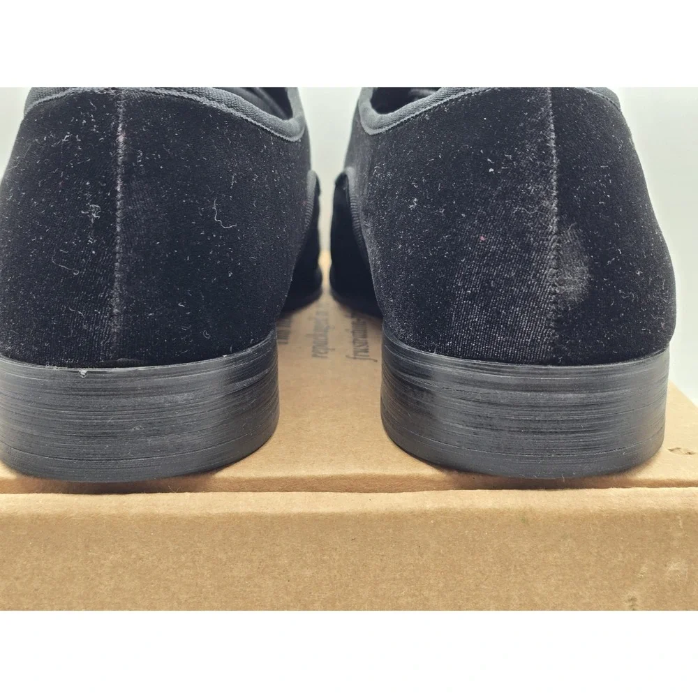 Steve Madden Men's Braham Velvet Oxford Loafer -‎ Black - Size 13M - Excellent